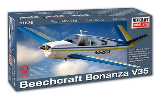 Huvudbild BEECHCRAFT BONANZA. SKALA 1/48