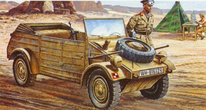 Huvudbild VW TYP 82 KÜBELWAGEN MED 2 FIGURER. SKALA 1/35. ...