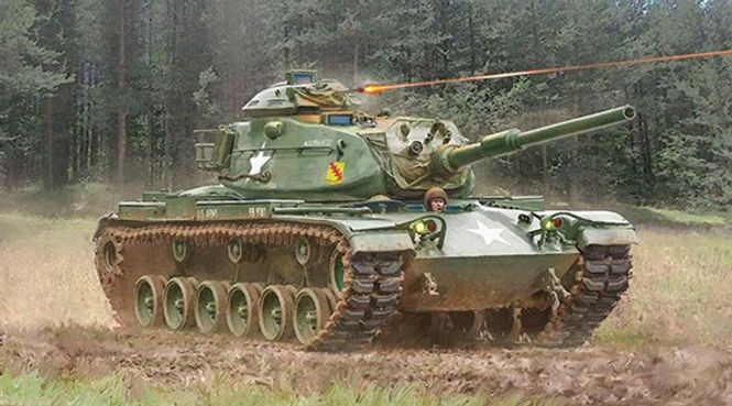 Huvudbild M60A1. SKALA 1/72. 131mm.