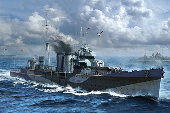 Huvudbild HMS COLOMBO. SKALA 1/350