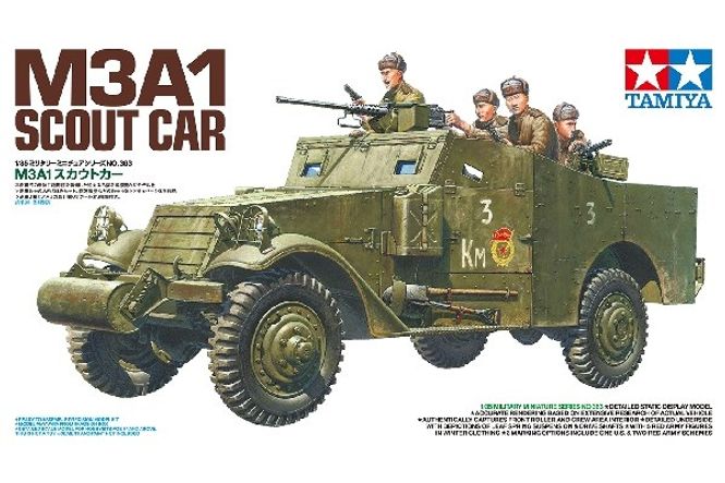 Huvudbild M3A1 SCOUT CAR MED 5 FIGURER. SKALA 1/35