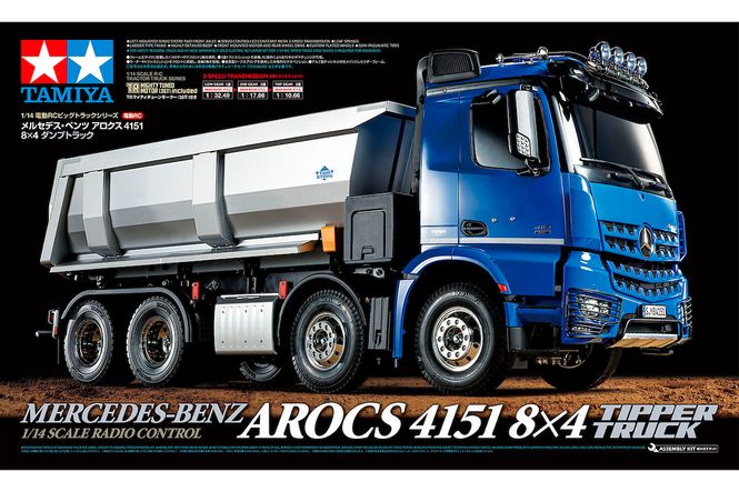 Huvudbild TAMIYA 1/14 R/C Mercedes-Benz Arocs 4151 8x4 ...