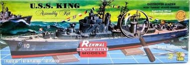 Huvudbild USS KING Ddg-10. SKALA 1/500