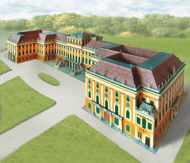 Huvudbild SCHLOSS SCHÖNBRUNN WIEN SKALA 1/300