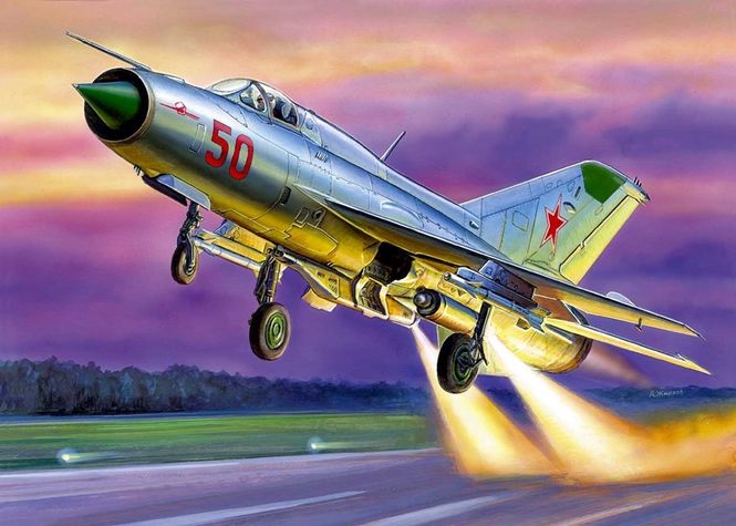 Huvudbild MIG-21 PFM FIGHTER. SKALA 1/72
