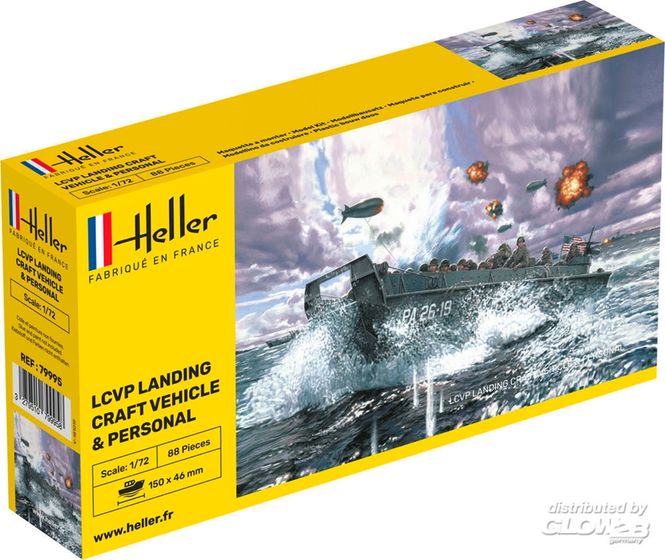 Huvudbild LCVP LANDING CRAFT INCL, CREW. SKALA 1/72