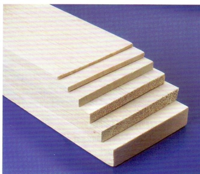 Huvudbild BALSAFLAK 15 x 100 x 1000mm. STYCKPRIS.