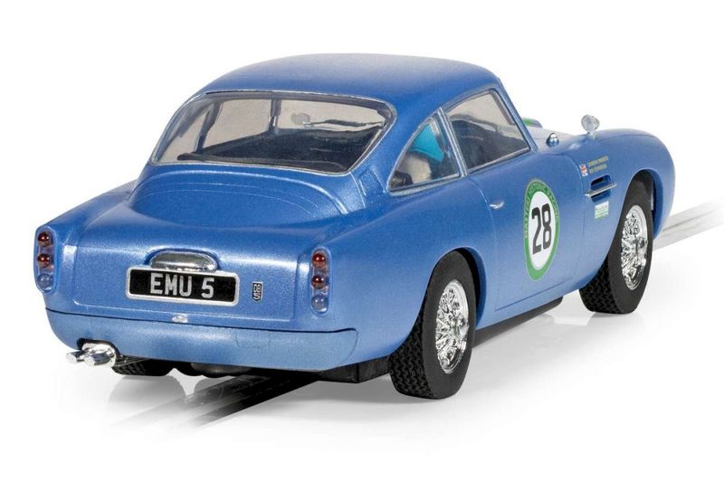 Scalextric Aston Martin DB5, blue/yellow, Historic GT Racing