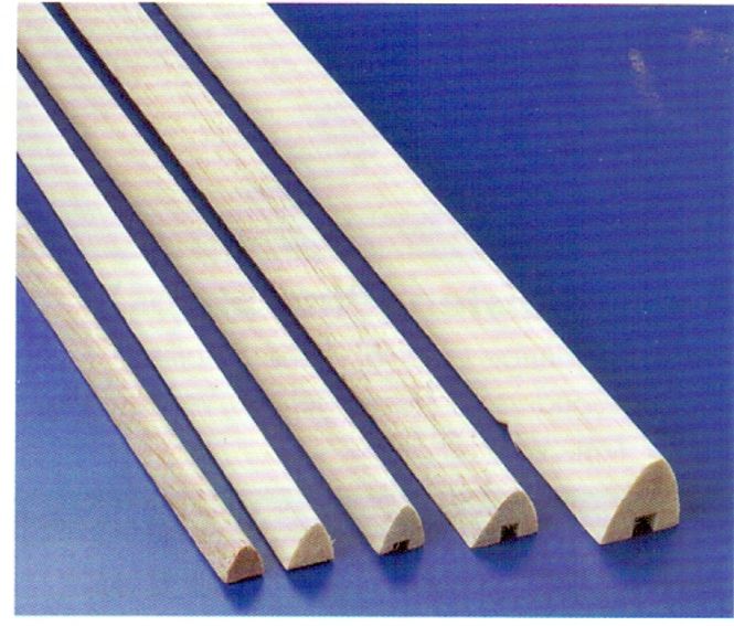 Huvudbild BALSA NÄSLIST SYMMETRISK 1 ST. 10x10x1000 MM.