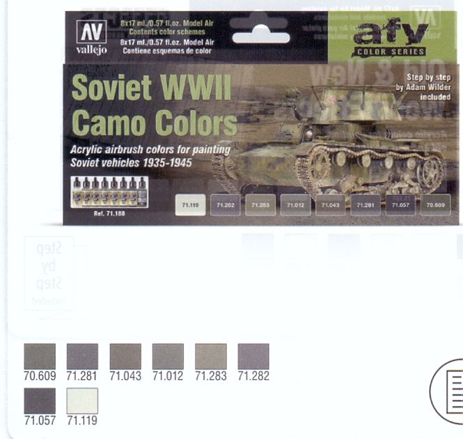 Huvudbild SOVIET WWII CAMO COLORS. 8 X 17 ML. MODEL AIR.