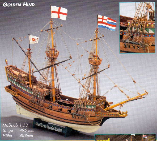 Huvudbild GOLDEN HIND. SKALA 1/53