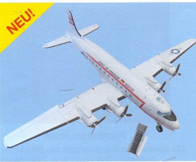 Huvudbild DOUGLAS C-54 7 DC-4. KARTONGBYGGSATS I SKALA 1/50